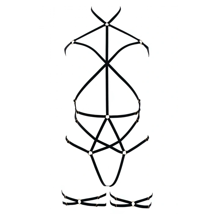 Giyim Seksi Lastik Vücut Takısı - Brf341