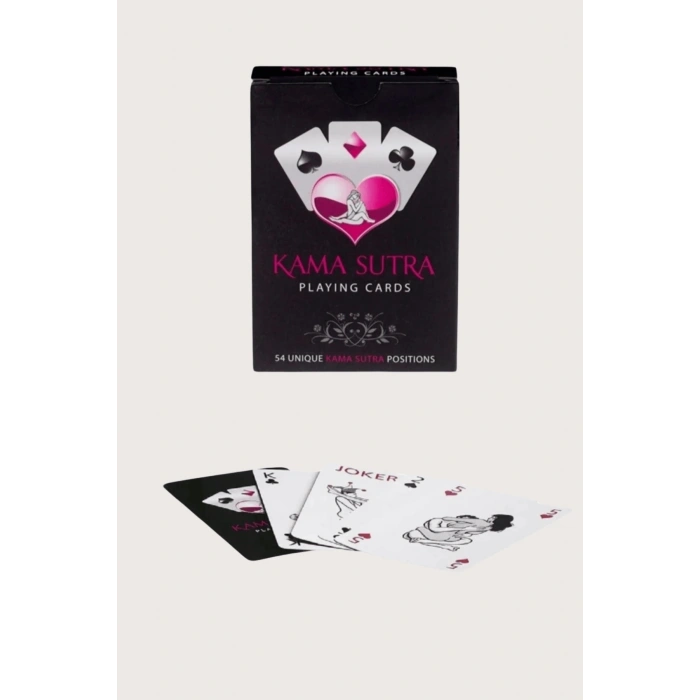 Giyim Sexy Görselli Oyun Kartı Kama Sutra Siyah Kırbaç Set