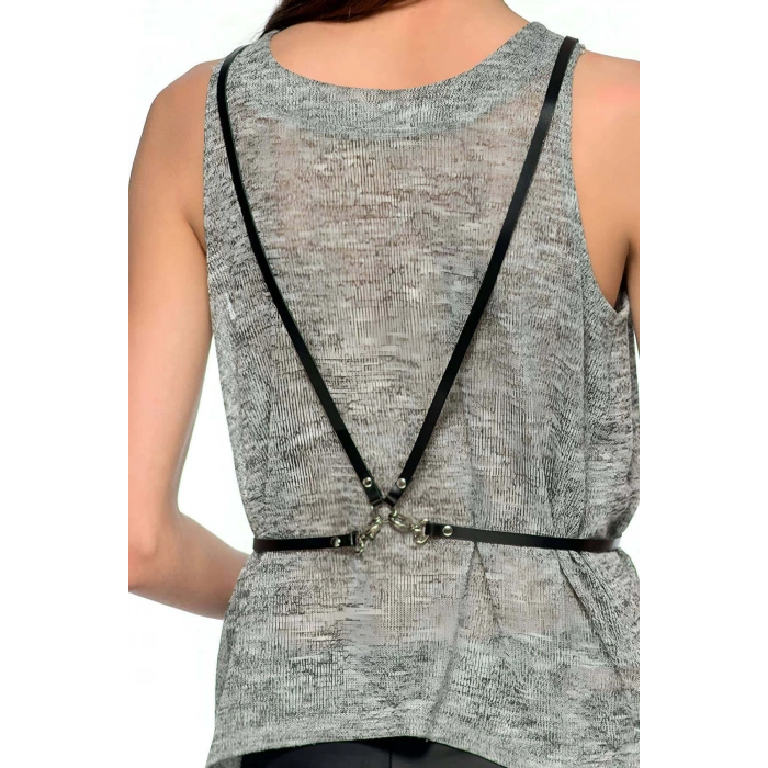 Giyim Sırtı V Detaylı Şık Harness - Brf179