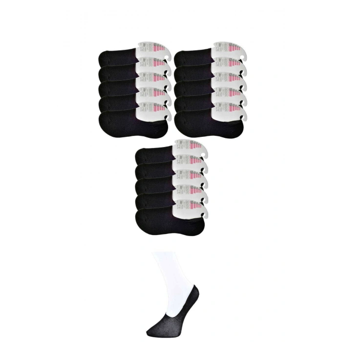 Giyim Siyah Kadın Babet Çorap 15 Çift