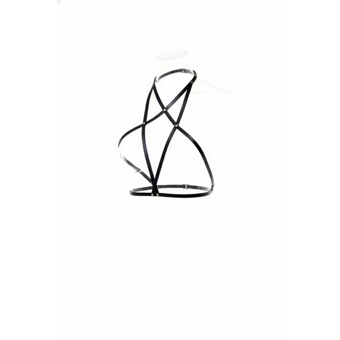 Giyim Siyah Kadın Kemer Çapraz Bantlı Vücut Aksesuarı - Brf180