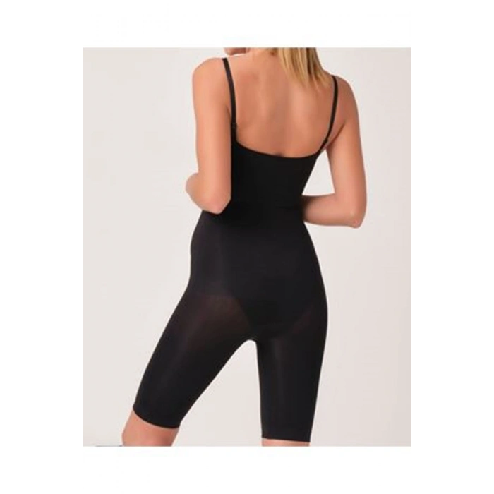 Giyim Siyah Kadın Paçalı Boy Dikişsiz Korse - 751