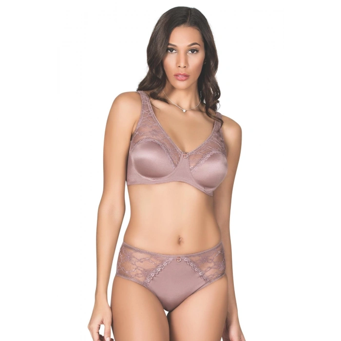 Giyim Soft Kaplı Dantel Geniş Askı Sütyen Takım Kadın 5035