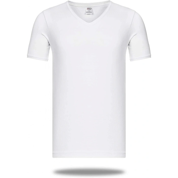 Giyim Star 206 Modal Yarım Kol V-yaka T-shirt Atlet