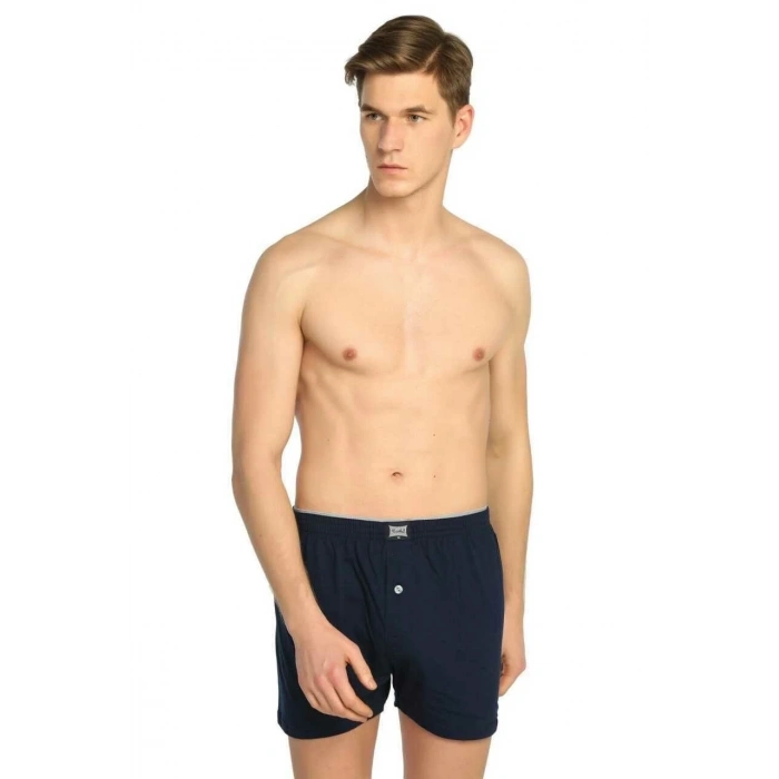 Giyim Tutku 0117 Erkek  Penye Düz Boxer