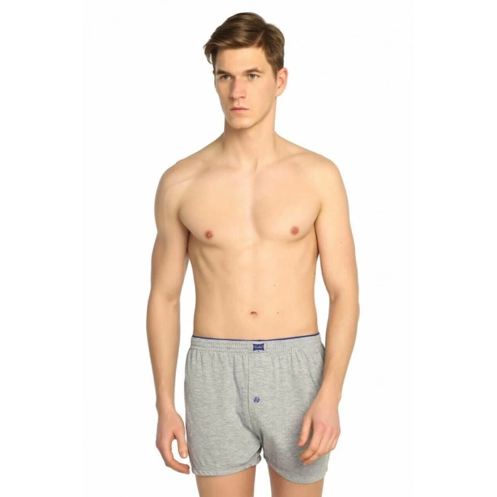 Giyim Tutku 0117 Erkek  Penye Düz Boxer