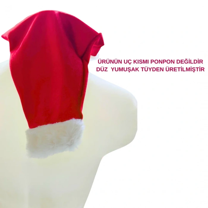 Giyim Unisex Seksi Kadife Yılbaşı Şapkası