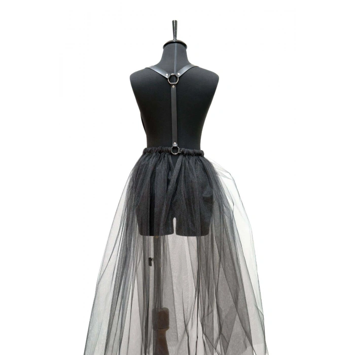 Giyim Uzun Tülü Harness Etek