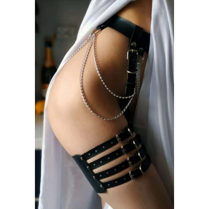 Giyim Zincirli Bacak Kemerli Harness - Brf711