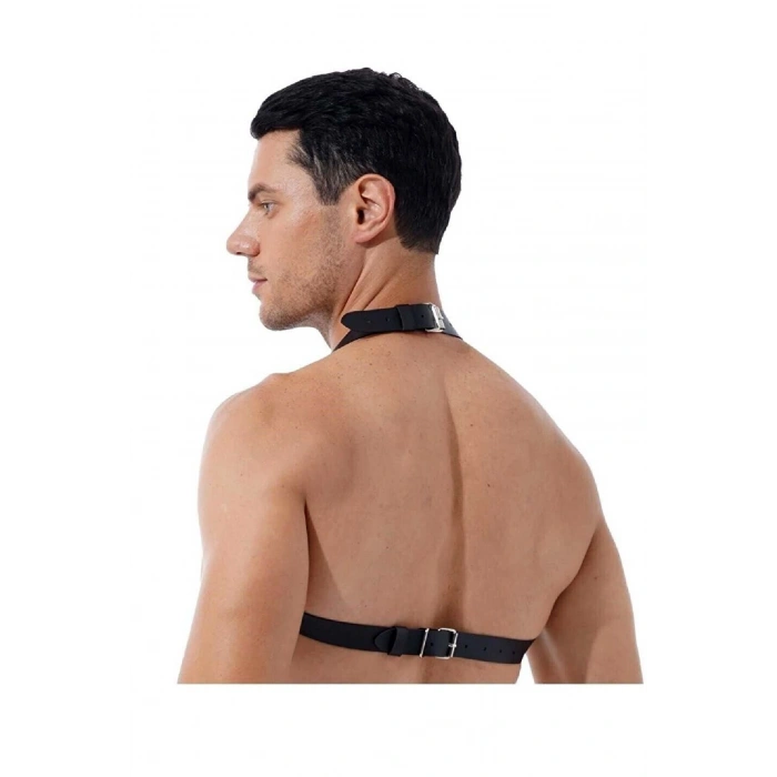 Giyim Zincirli Erkek  Göğüs Deri Harness - Brfm96