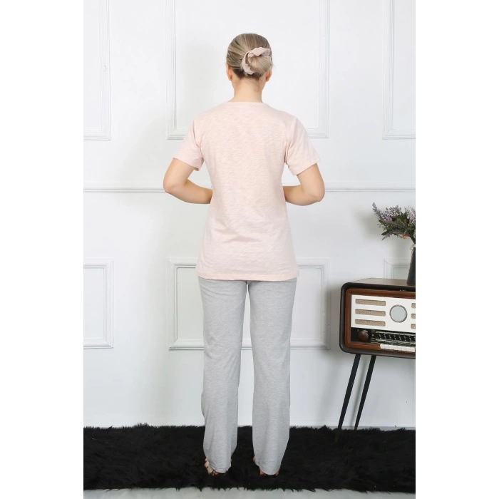 Kadın Kısa Kol Penye Pijama Takım