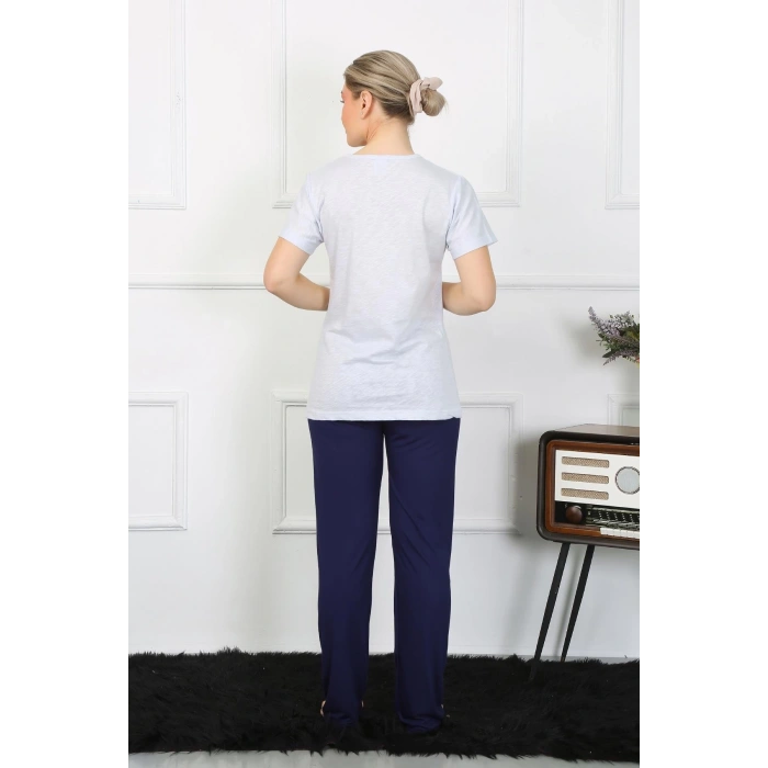 Kadın Kısa Kol Penye Pİjama Takımı