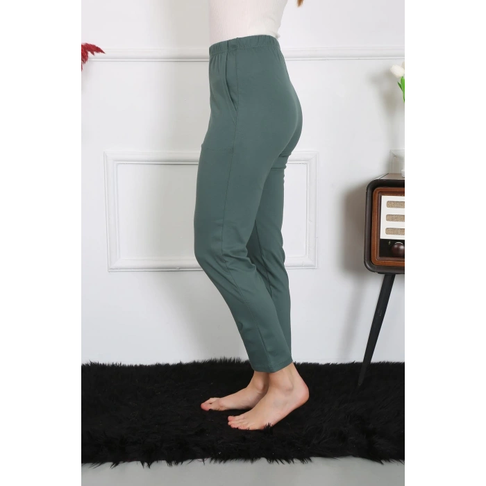 Kadın Pamuklu Haki Tek Alt Pijama