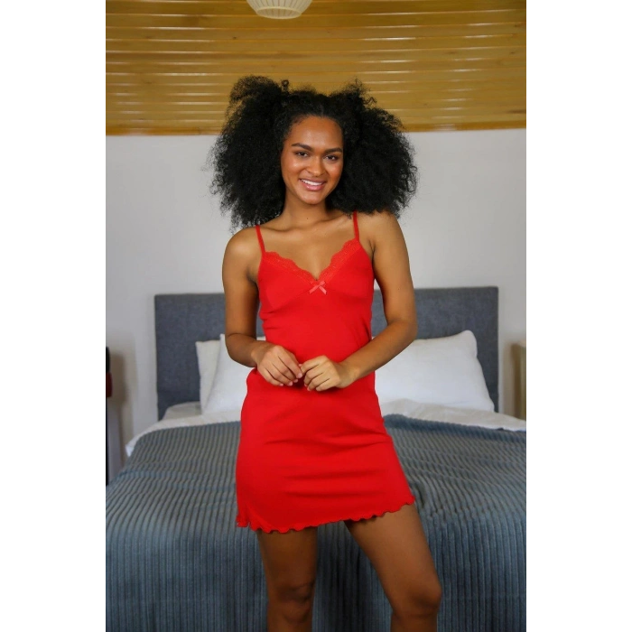 Kadın Yılbaşı 2li Özel Kalp Kutulu Slip - Gecelik Hediye Seti