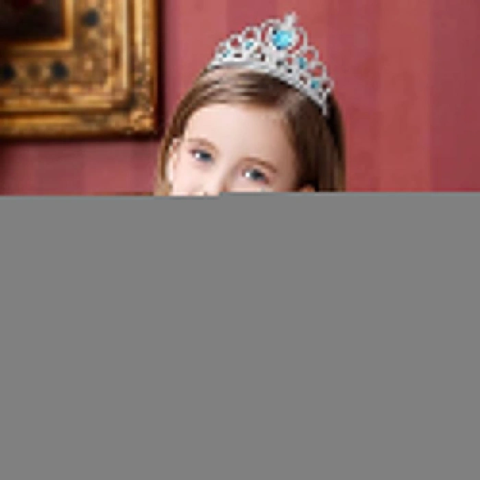 Karlar Ülkesi Elsa Mavi Kalp Tacı Ve Kar Temalı Asa Seti