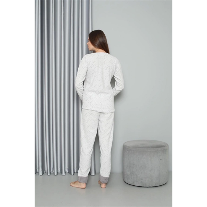 Polar Kadın Pijama Takımı Ekru