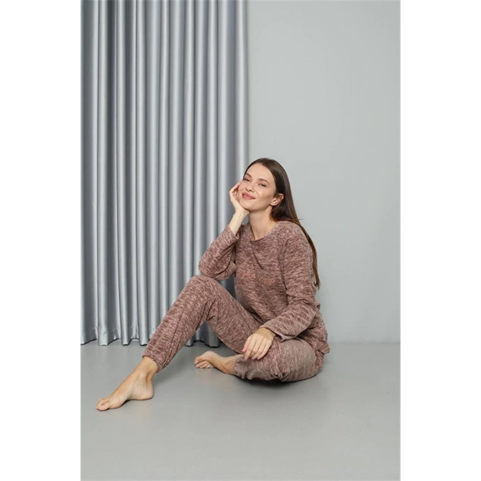 Polar Kadın Pijama Takımı Sütlü Kahve