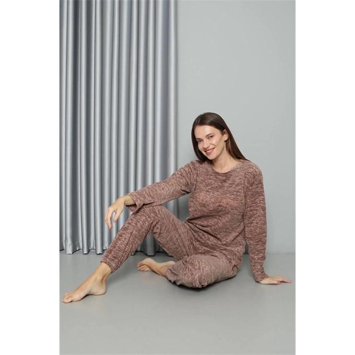 Polar Kadın Pijama Takımı Sütlü Kahve