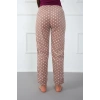 Bayan Polar Tek Alt Pijama Kahve