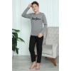 Erkek Çocuk Penye Pijama Takım Füme