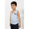 Erkek Çocuk Sıfır Kol Penye Pijama Takım Mavi