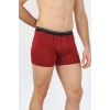 Erkek Pamuk Likralı Boxer Bordo
