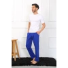 Erkek Pamuk Saks Tek Alt Pijama