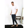 Erkek Pamuk Tek Alt Pijama Lacivert