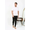 Erkek Pamuk Tek Alt Pijama Siyah