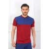 Erkek Penye 3lü Parlamentmavi Parçalı Pijama Takımı