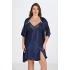 Giyim 2li Lacivert Sabahlık Takımı Bigsize 6215