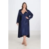 Giyim 2li Lacivert Sabahlık Takımı Bigsize 6225