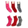 Giyim 3 Adet Dikişsiz Tüylü Sıcak Tutan Ev Çorabı