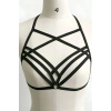 Giyim 3 Sıralı Çapraz Detaylı Seksi Harness - Brf62