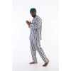 Giyim  4007 Uzun Kol Çizgili Gaffur Erkek  Pijama Takım