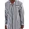 Giyim  4007 Uzun Kol Çizgili Gaffur Erkek  Pijama Takım
