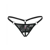 Giyim  Ağı Açık Siyah Dantelli Fantezi İç Çamaşırı G String