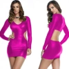 Giyim B101025 Lame Dekolteli Mini Elbise