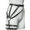 Giyim Bacağı Saran Şık Deri Bacak Harness, Tayt Üzeri Deri Aksesuar - Brf595