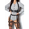 Giyim Bel Kemerli Alt Ve Üst Takım Deri Harness - Brf709