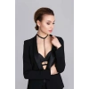 Giyim Boyun Bel Arası Zincirli Seksi Choker - Brf48