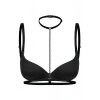 Giyim Boyun Bel Arası Zincirli Seksi Choker - Brf48