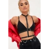 Giyim Boyundan Bağlı Zincir Detaylı Harness - Brf41