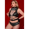 Giyim Boyundan Zicirli Asıklı Göğüs Harness - Brf947