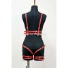 Giyim Deri Body Harness, Deri Dansçı Kostüm, Pole Dans Kostüm - Apft502