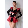 Giyim Deri Elbise Harness, Mini Deri Etek, Deri Elbise Etek Harness - Brf1001