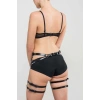 Giyim Deri Fantazi Jartiyer Harness - Brf876
