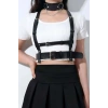 Giyim Deri Göğüs Harness Ve Choker-tasma Takım - Brf959