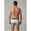Giyim Erkek Beyaz Biyeli File Boxer