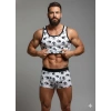 Giyim Erkek Desenli Tank Top Boxer Takım
